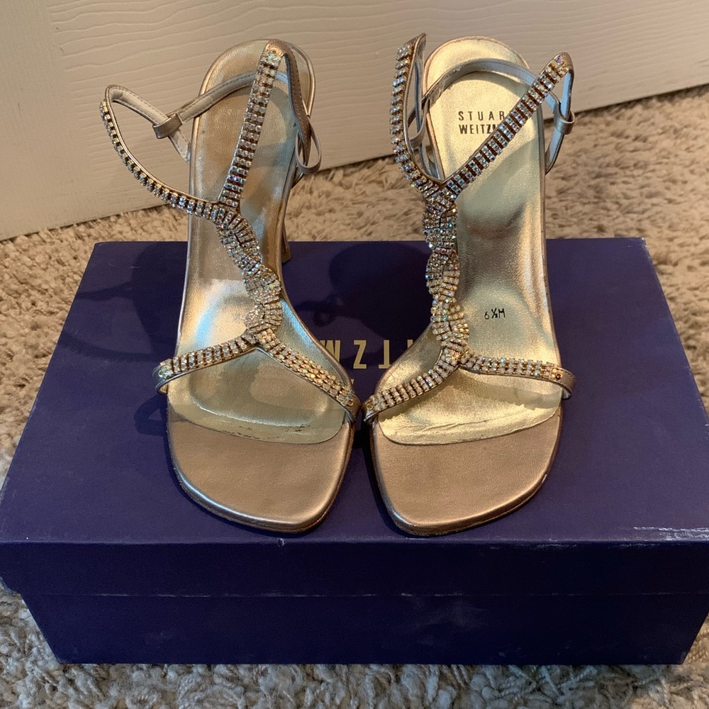 Stuart Weitzman Rhinestone Heels